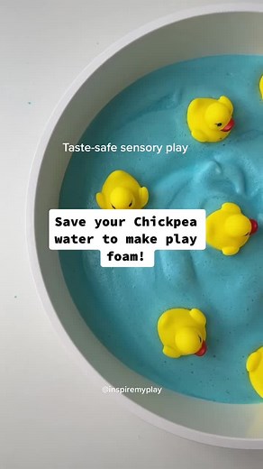 Taste-Safe Aquafaba Foam for Sensory Play!