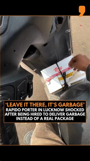 NEWS9 | A Rapido porter in Lucknow, Uttar Pradesh, had an unusual experience after being hired to deliver what he believed was a regular package,... | Instagram