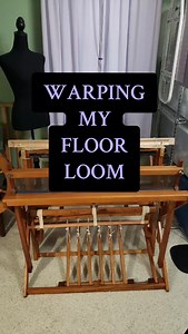 Warping my floor loom for the second time ever! Yesterday I was able...