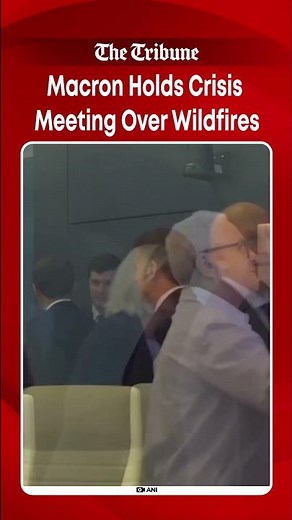 WATCH French President Emmanuel Macron Holds Crisis Cabinet Meeting Over Devastating Wildfires