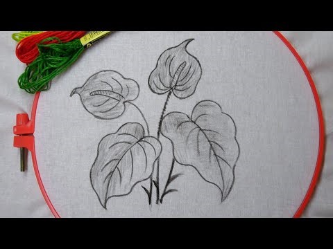Very Easy Calla Lily Embroidery Design for Beginners