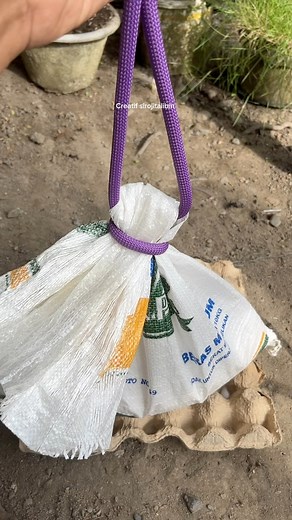Easy way to tie a burlap sack with rope #reelschallenge #diy | Creatif Sirojitalibin