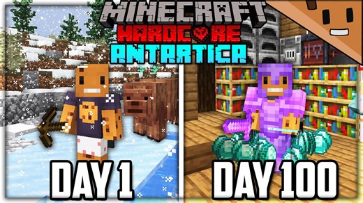 What Happened When I Spent 100 Days In Antarctica In Hardcore Minecraft