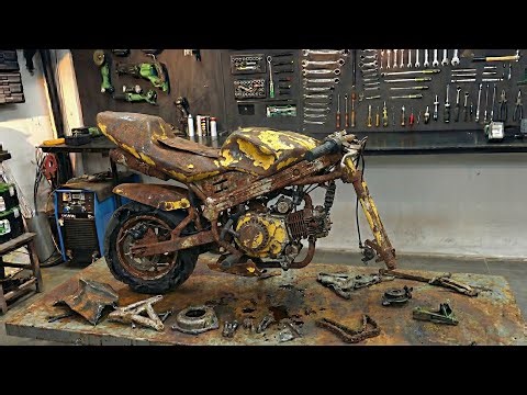 $10 Wrecked Pocket Bike Restoration: From Trash to Track Monster