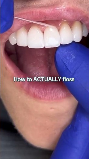 How to floss properly.