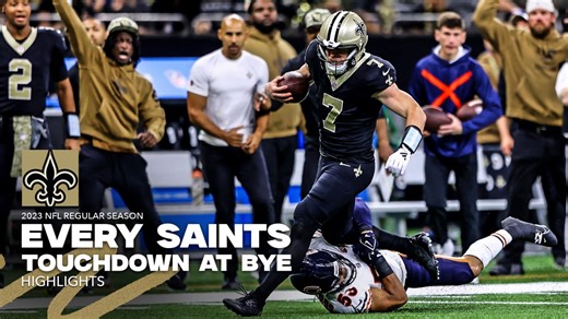 Every Saints touchdown at the bye week | 2023 NFL Highlights