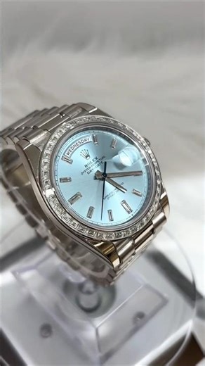 The Ice Blue Rolex Everyone Dreams Of ❄️⌚ #rolex #daydate #luxurywatch #watchlover #shorts #trending
