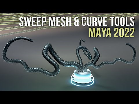 Maya's Greatest Tool for Wires, Cables, Pipes, and More! How to Use the Sweep Mesh Tool