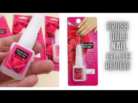 Brush On Nails Glue || Review + Application #nailglue