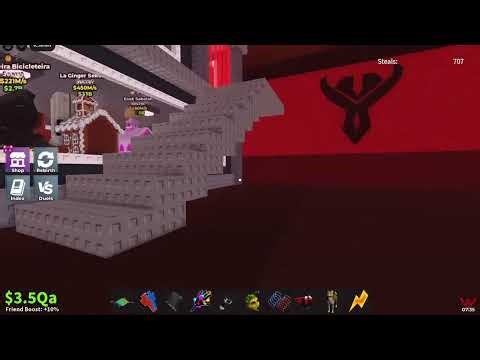 Trading with fans on Steal A Brainrot..