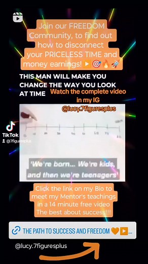 Time is so limited and PRICELESS We can find the way to disconnect the time and the money earnings to Be Financially FREE. Visit the first link 🔗 in my IG Bio to Start. That 14 minute FREE video can change your vision about possibilities looking for financial FREEDOM. You can also visit directly www.7figuresandplus.com 🔗▶️🧡🔥🚀✨💖⭐🏹🎯🥰✅💡💪🥳🎉🎊 #instagramers_tik_tok #chalengetiktokok #successmotivation #successfulmindset🤩 #mindsetiseverything🔥 #money #entrepreneur #bestmemtor #goodvibes