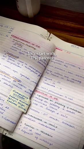 IPR Exam Preparation 📚#study #minivlog #lawstudent #judiciaryprep #aestheticstudy #coffee