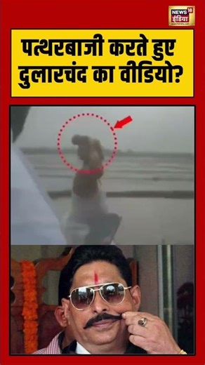 पत्थरबाजी करते हुए दुलारचंद का वीडियो | #dularchandyadav #murdernews #biharelection2025 #shorts