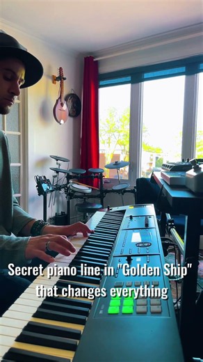 Did you notice the piano line in "Golden Ship" ?? 🎼