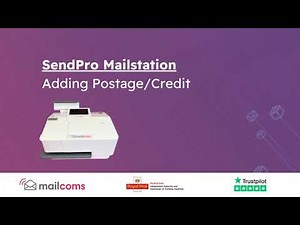 Pitney Bowes SendPro Mailstation - Adding Postage/Credit to the Franking Machine
