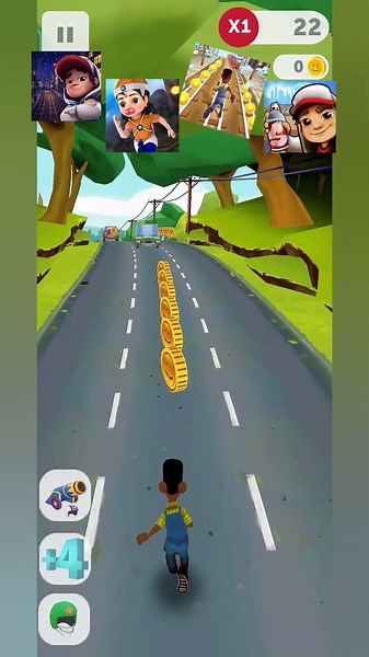 Subway City 🆚 Little Hunuman 🆚 Runner Odyssey 🆚 Subway surfers #shorts