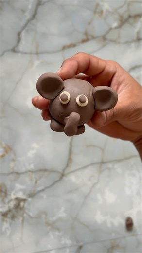 Cute clay elephant craft | Clay elephant | Clay art | #clayart #claycraft #claytutorial #clayvideo