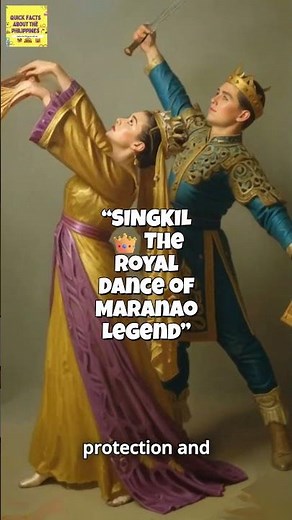 Singkil — The Royal Dance of the Maranao Legend 👑✨(Animated) #shorts