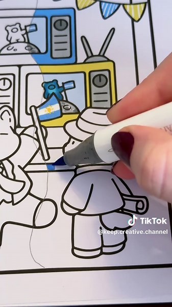 Replying to @★🌷𝑨𝑺𝒀𝑰𝑭𝑨 𝑵𝑨𝒀𝑳𝑨🌷★ a hug to all my Argentine friends 🩵☀️🤍 Thank you all for being here 🚩 #coloring #book #challenge #edit #argentina