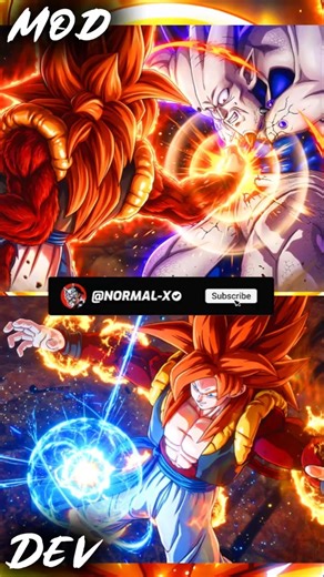 Gogeta GT MOD VS OFFICIAL - Which Did Best?🔥#goku #dbz #sparkingzero #vegito #trendingshorts