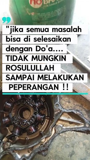 TIDAK SEMUA MASALAH BISA DI SELESAIKAN DENGAN DO'A