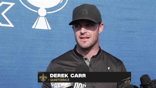 Derek Carr talks conversations with Drew Brees, new offense | 2024 Zurich Classic