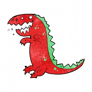 Lustiger Comic-Dinosaurier