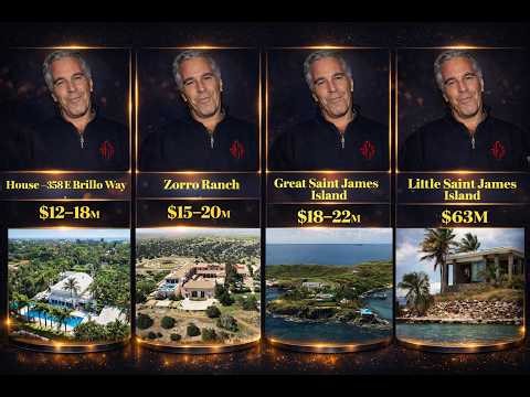Inside Jeffrey Epstein’s Secret Empire: Top 10 Most Expensive Assets Revealed!