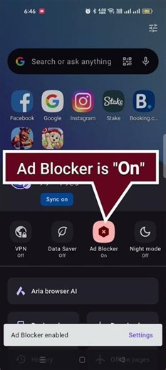 Block Ads! Use Opera Browser Like a Pro. #opera #shorts #viral