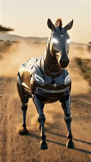 Tesla Transforms Into a Cyber Zebra ⚡🦓 (Next-Level CGI)