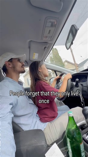 People acting like they live twice. Enjoy this life.