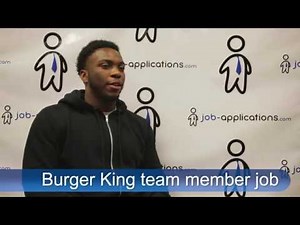 Burger King Interview - Team Member
