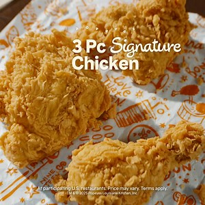Don’t settle for a mini meal. Come into Popeyes for a 3Pc Signature Chicken for just $5! | Popeyes