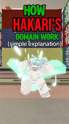 How hakari's domain work(simple explanation) #jjs #domain #jjk #jjsvideos #trend #roblox #game #gojo