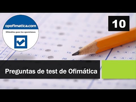 💥Test 10 Preguntas de Ofimática e Informática (Windows, Word, Excel, Access) ▶ Exámenes oposiciones