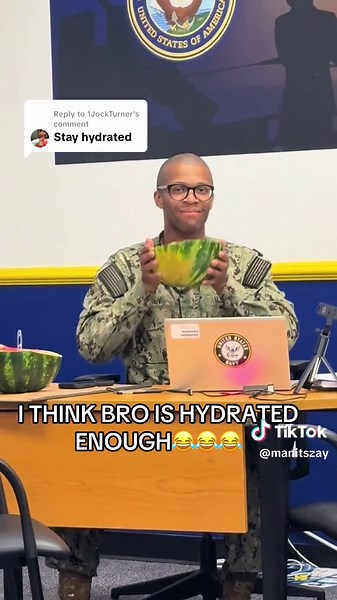 Humorous Take on Navy Recruitment Hydration