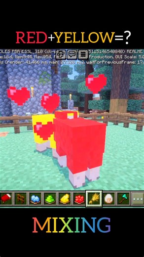 Try to Mix This Two 😱 #minecraft #minecraftshorts