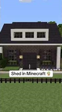 Minecraft Shed Exterior – Design & Decor Tour