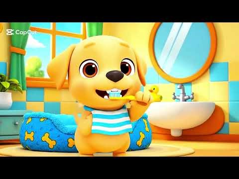 Cartoon Dog Morning Routine 🐶☀️ | Too Cute to Miss!"