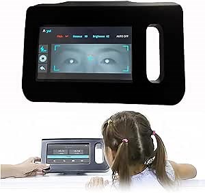 Ophthalmology Vision Screener, Portable Eye Exams Machine Auto Refractor with 7 Inch Touch Screen, 0-180° Axis, 98cm Measuring Distance, Optic Ophthalmic Equipment