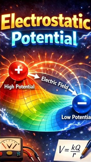 Electrostatic Potential 🔥 | Physics in 30 sec#class12physics #neetphysics #physics
