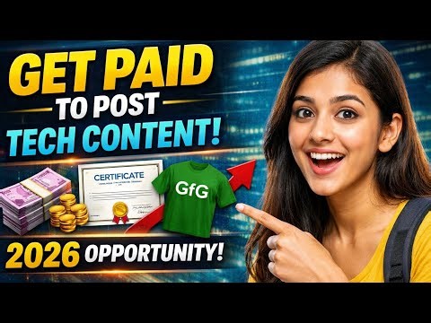 🤯 Students Are Getting Paid to Post Tech Content in 2026 | GFG Connect Edition Explained #internship