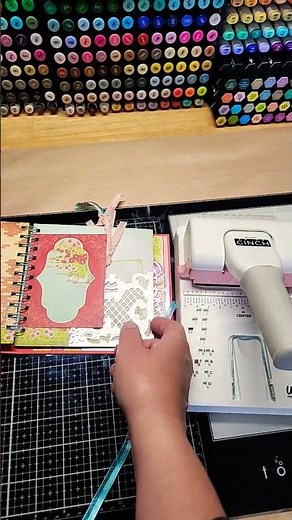 let's make this 6x6 mini album with the We R Memory Keepers Multi Cinch tool