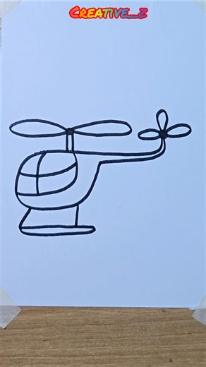Helicopter Drawing | Easy Step by Step Sketch #HelicopterDrawing #HowToDraw #EasyDrawing