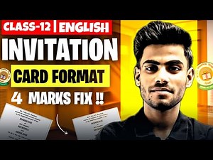 Invitation Writing || Class 12 English Grammar Invitation Card Format || Invitation Writing Class 12