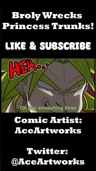 Broly Wrecks Princess Trunks | Dragon Ball Super Comic Dub #shorts