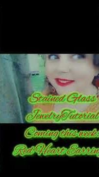 How I made these stained glass earrings, DIY Stained Glass jewelry #jewelry #stainedglass #diycraft