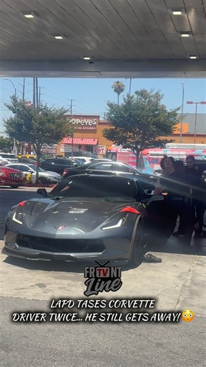 FrontLine Tv | LAPD tried to arrest a man driving a Corvette… He resisted, got tased TWICE, didn’t flinch and STILL got away! 😳🏎️💨 #FrontlineTV #LAPD... | Instagram