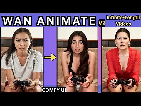 WAN Animate v2 in ComfyUI — Generate Infinite AI Videos with New Detail Enhancer!
