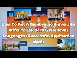 How You Can Get A Cambridge University Offer for Modern & Medieval Languages (Successful App. tips!)